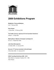 2009 Exhibitions Program - Art Gallery of South Australia - SA.Gov.au