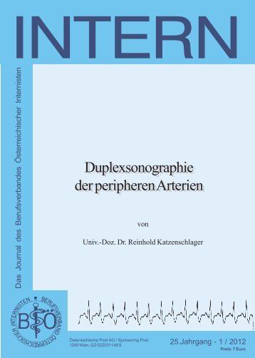 Duplexsonographie der peripheren Arterien - Berufsverband ...