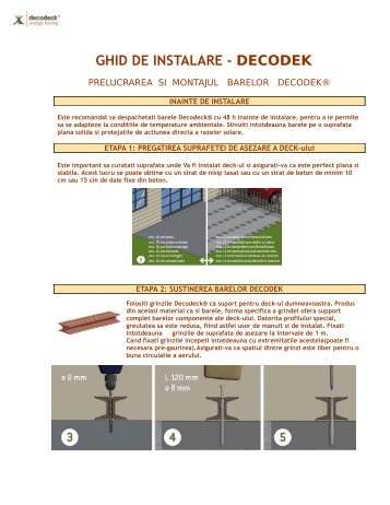 Decodeck ghid instalare - Geplast