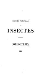 Histoire naturelle des insectes. Genera des coléoptères, ou exposé ...