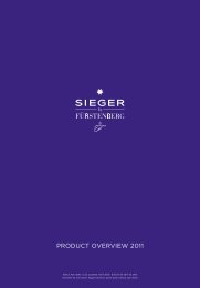 SIEGERbyFUERSTENBERG-CATALOGO GENERALE 2012