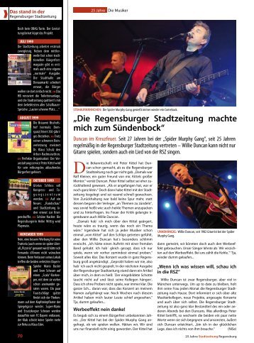 Musiker - Regensburger Stadtzeitung