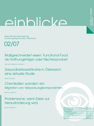 Juni 2007 - Verband der Ernährungswissenschafter Österreichs