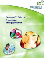 Rousselot™ Gelatine Ganz Ihrem Erfolg gewidmet! - Parmentier.de