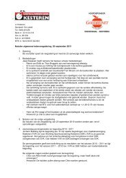 Notulen algemene ledenvergadering, 20 september 2011 1 ... - Sport