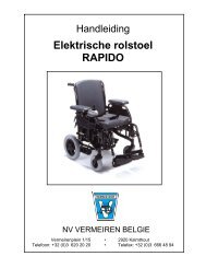 Elektrische rolstoel RAPIDO - Vermeiren