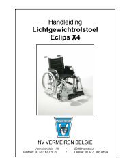 Lichtgewichtrolstoel Eclips X4 - Vermeiren