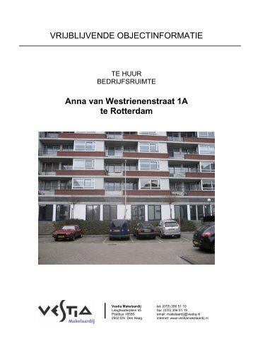 Download vrijblijvende objectinformatie - Vestia