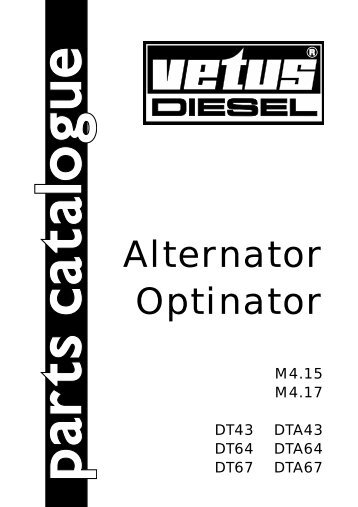 Alternator Optinator - Vetus