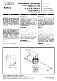 Vacuüm bediende beluchtingsklep Vacuum operated vent ... - Vetus