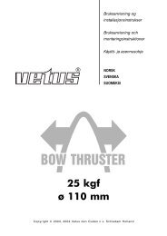 25 kgf ø 110 mm - Vetus