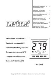 Electronisch kompas/GPS Electronic compass/GPS ... - Vetus