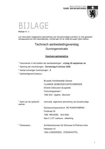 BIJLAGE - Vlaamse Gemeenschapscommissie