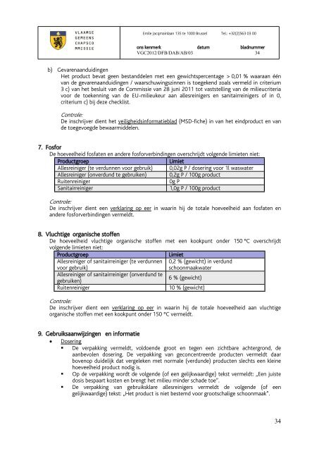 BIJLAGE - Vlaamse Gemeenschapscommissie