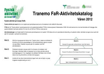 aktivitetskatalog i samarbete med Tranemo kommun