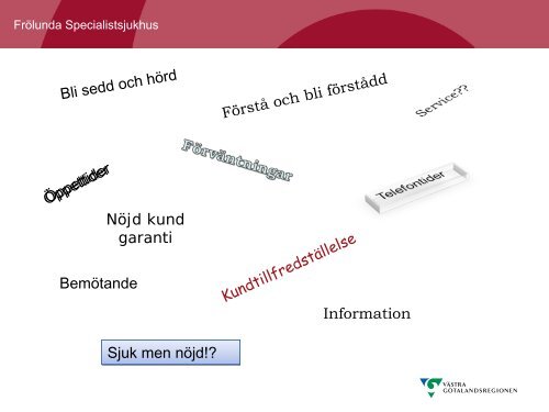 Patientdialog på Frölunda Specialist sjukhus