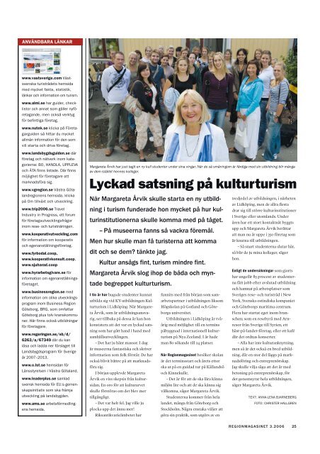 Regionmagasinet nr 3/2006 - Västra Götalandsregionen