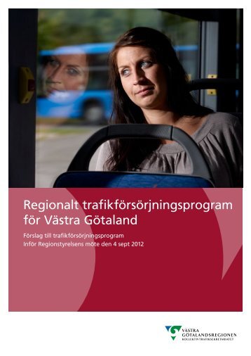 Trafikförsörjningsprogram - Västra Götalandsregionen