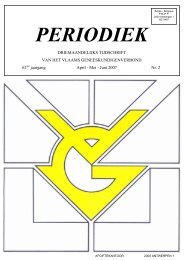 Periodiek april-mei-juni 2007 [pdf] - Vlaams Geneeskundigen Verbond