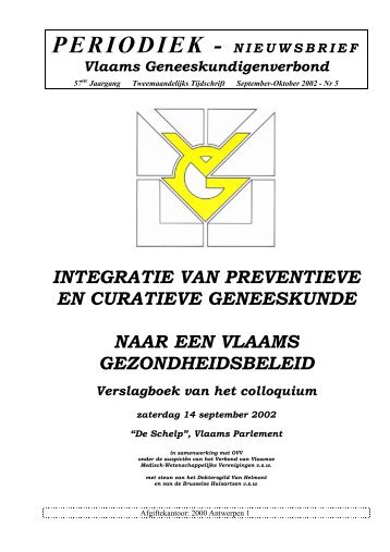 Integratie van preventieve en curatieve geneeskunde [pdf] - Vlaams ...