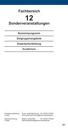 Fachbereich 12 Seniorenprogramm - Sonderveranstaltungen