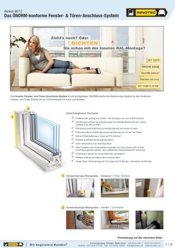 Fenster & Türen - Folder - Innotec Österreich