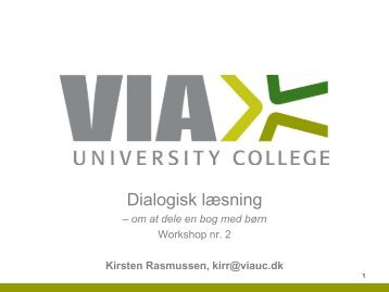 Kirsten Rasmussen - Dialogisk læsning