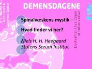 Spinalvæskens mystik – Hvad finder vi her? - Nationalt Videnscenter ...
