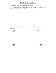 MATH 115 Test 2 (8.3 