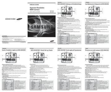 SCB-3000/3001 Quick Set-up Guide Guide d'installation rapide du ...