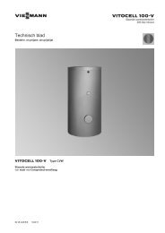 Technisch blad Vitocell 100-V type CVW - Viessmann