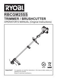 TRIMMER / BRUSHCUTTER - Ryobi