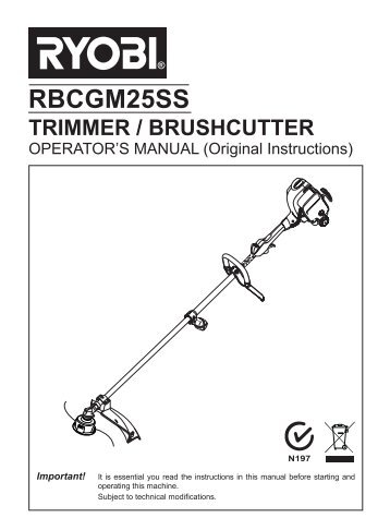 TRIMMER / BRUSHCUTTER - Ryobi