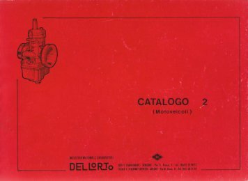 Dell Orto - Parts lists