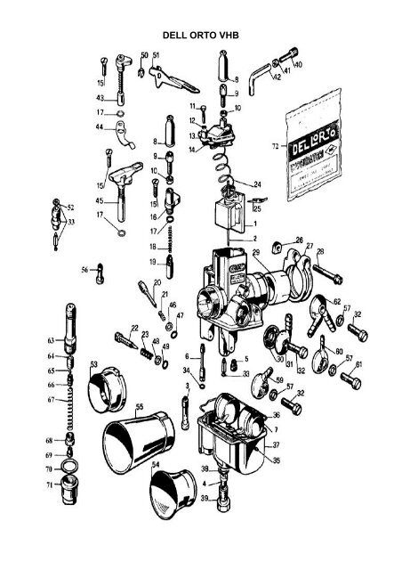 Dell Orto - Parts lists