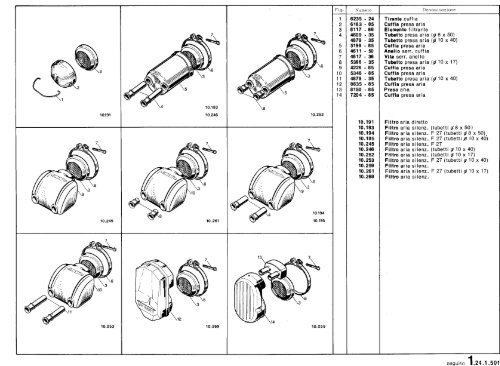 Dell Orto - Parts lists