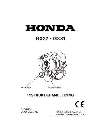 GX22 GX31 - Honda Engines