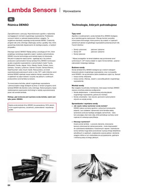 Lambda Sensors - Denso-am.eu