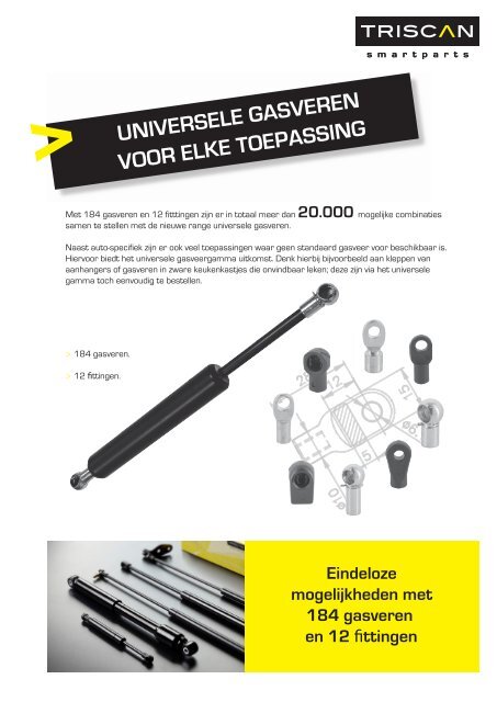 Triscan universele gasveren