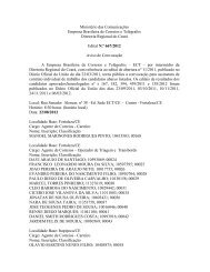 Contratação - Carteiro e OTT - CE - ED 667/2012 - Correios
