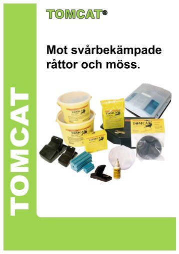 Mot svårbekämpade råttor och möss. TOMCAT® - Pharmaxim