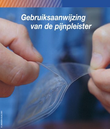 Gebruiksaanwijzing van de pijnpleister - Mijn Apothekersadvies