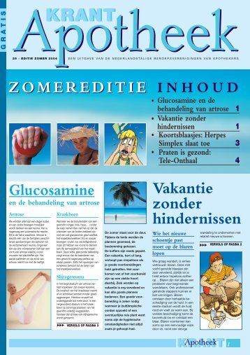 Glucosamine en de behandeling van artrose / Vakantie zonder ...