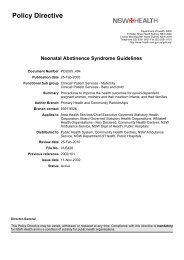 Neonatal Abstinence Syndrome Guidelines - NSW Health