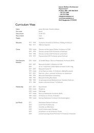 Curriculum Vitae - Jeanne Dekkers Architectuur