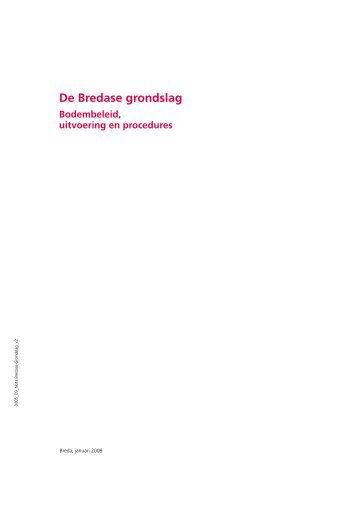 Nota de Bredase grondslag: bodembeleid ... - Gemeente Breda