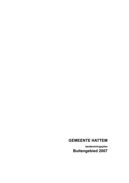 Toelichting - Gemeente Hattem