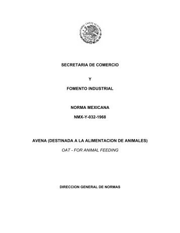 secretaria de comercio y fomento industrial norma mexicana nmx-y ...