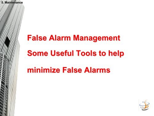 Overview Of Fire Alarm Systems And Maintenance