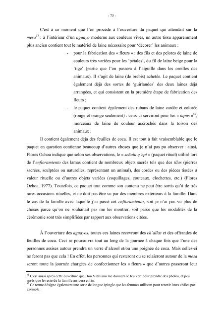 Techniques et pratiques d'élevage de lamas dans une ... - IRD